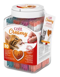 CATIT CREAMY BOTE SURTIDO 80x10 gr.